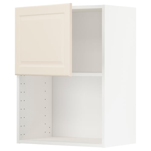 METOD cabinet, off-white, square, two-door design with adjustable shelves.