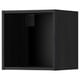 METOD Wall cabinet frame, wood effect black, 40x37x40 cm