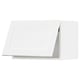 White kitchen cabinet with stylish grain design, sleek and modern.