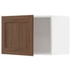 METOD Wall cabinet, white Enköping/brown walnut effect, 60x40 cm