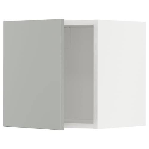 A modern, light grey METOD kitchen cabinet with a sleek, rectangular design and smooth finish.