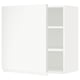 METOD Wall cabinet with shelves, white/Voxtorp matt white, 60x60 cm
