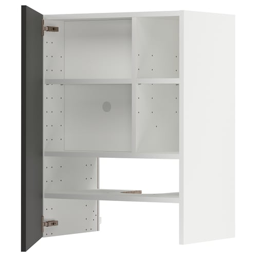 METOD kitchen unit, white, rectangular, three shelves, adjustable.