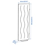MITTZON Acoustic screen, floor standing, Gunnared beige, 90x157 cm