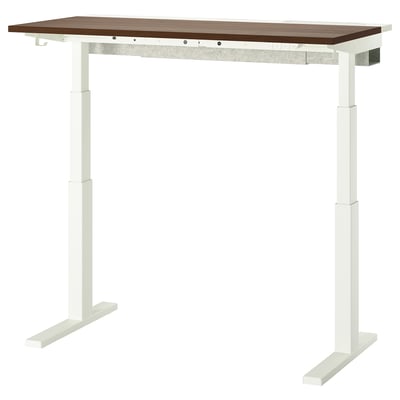 MITTZON sit-stand desk: ergonomic, white legs