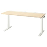 MITTZON Table top, birch veneer, 140x48 cm