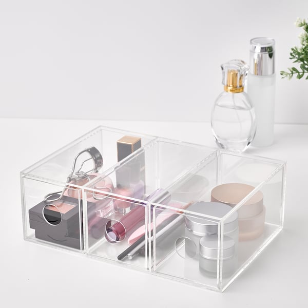 MOJAN Make-up storage with 3 drawers, 8.5x17 cm