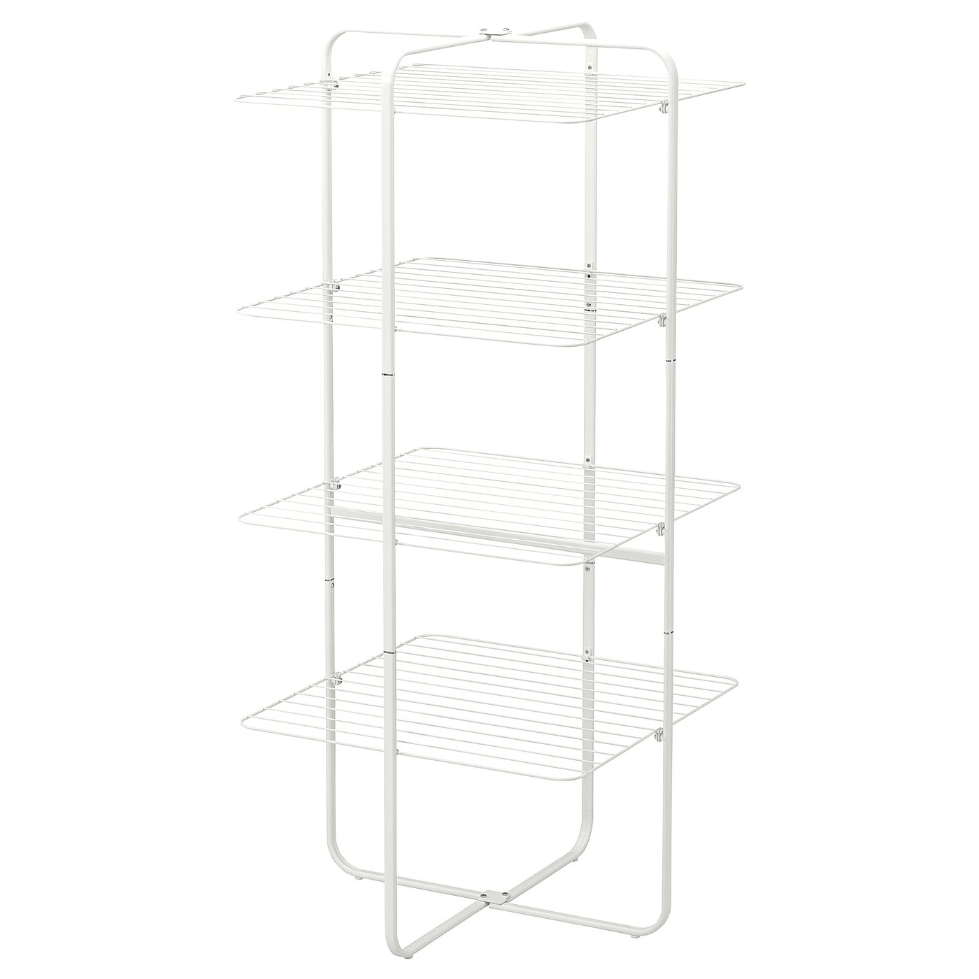 MULIG drying rack 4 levels, in/outdoor, white IKEA