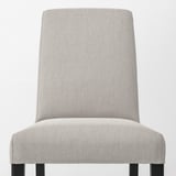 NÄSINGE / BERGMUND Table and 4 chairs, dark brown stained beech veener/Orrsta light grey black, 130x80 cm