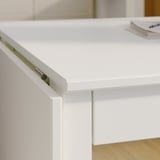 NÄSINGE / FRÖSVI Table and 2 chairs, gateleg table white/folding white, 48/104/159x85 cm