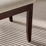 NÄSINGE / NÄSINGE Table and 2 chairs, dark brown stained beech veener/dark brown Kilanda light beige, 80x60 cm