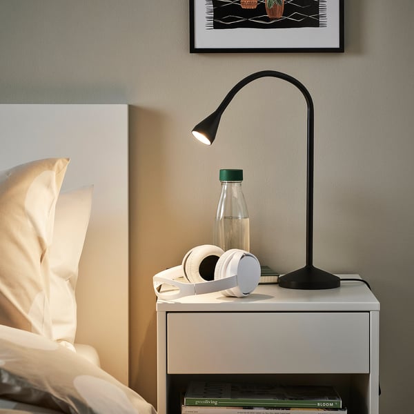 NÄVLINGE LED work lamp, black