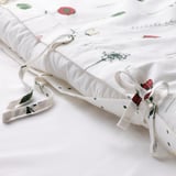 NATTSLÄNDA Duvet cover and pillowcase, floral pattern multicolour, 150x200/50x80 cm