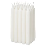 NEJLIKSYREN Unscented chandelier candle, natural, 19 cm
