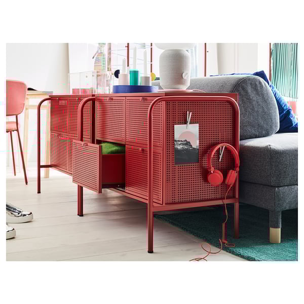 Nikkeby Chest Of 4 Drawers Red Ikea