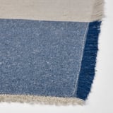 NISSÖGA Napkin, grey/dark blue, 35x35 cm