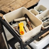 NOJIG Organiser, plastic/beige, 20x25x10 cm