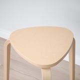 NORDEN / KYRRE Table and 4 stools, birch/birch, 26/89/152 cm