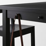 NORDVIKEN / NORDVIKEN Bar table and 4 bar stools, black/black