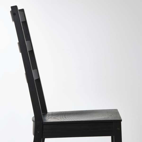 NORDVIKEN / NORDVIKEN Table and 4 chairs, black/black, 152/223x95 cm