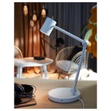 NYMÅNE Work lamp with wireless charging, white