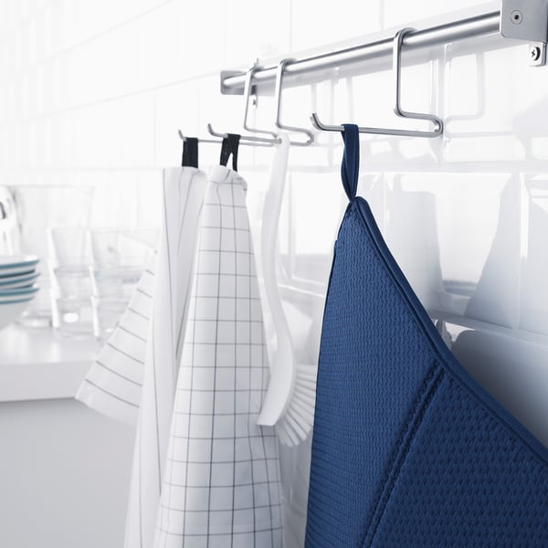 NYSKÖLJD Dish drying mat, blue, 44x36 cm