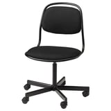 ÖRFJÄLL Swivel chair, black/Vissle black