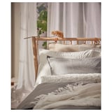 OFELIA VASS Duvet cover and 2 pillowcases, white, 240x220/50x80 cm