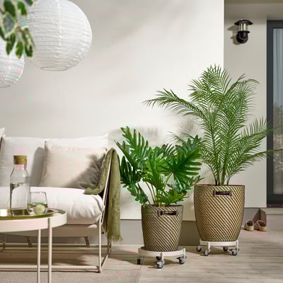 OLIVBLAD Plant mover, in/outdoor/off-white, 32 cm