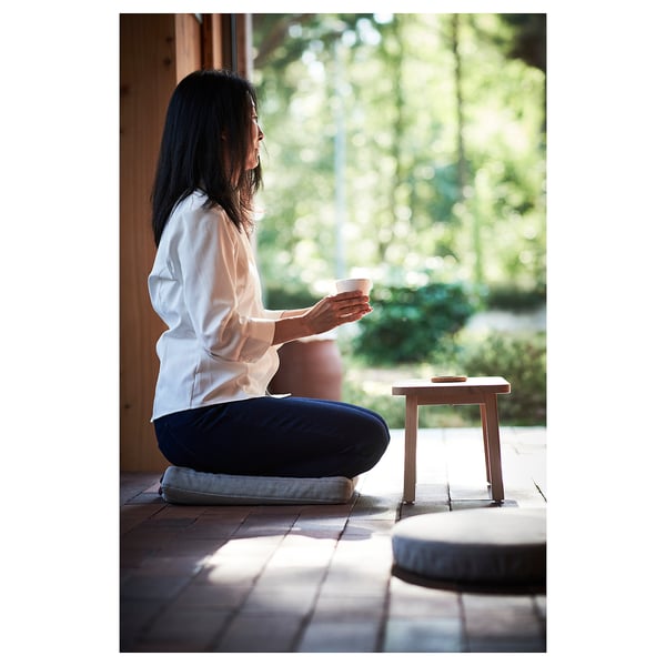 Omtanksam وسادة كرسي Orrsta رمادي فاتح Ikea