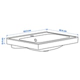 ORRSJÖN Wash-basin, white, 62x49 cm
