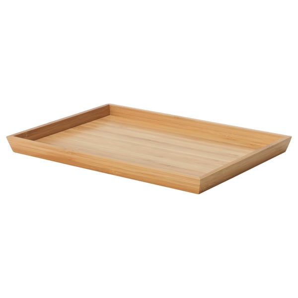 OSTBIT Tray, bamboo, 20x28 cm