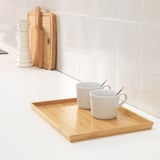 OSTBIT Tray, bamboo, 20x28 cm