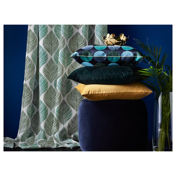 Ottil Cushion Cover Blue Green Ikea