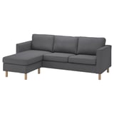 PÄRUP 3-seat sofa with chaise longue, Vissle grey