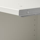 PAX Add-on corner unit with 4 shelves, white, 53x58x201 cm