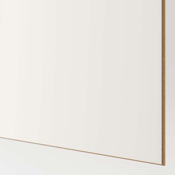 PAX / MEHAMN Wardrobe combination, white double sided/white white stained oak effect, 200x43x236 cm