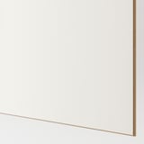 PAX / MEHAMN Wardrobe combination, white double sided/white white stained oak effect, 200x43x236 cm