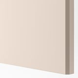 PAX / REINSVOLL/ÅHEIM Wardrobe combination, white/grey-beige mirror glass, 200x60x236 cm
