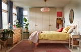 PAX / REINSVOLL Wardrobe combination, white/grey-beige, 200x60x236 cm
