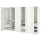 Option: PAX / TYSSEDAL Wardrobe combination, white/white