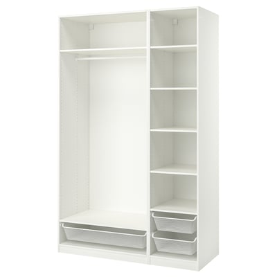 PAX Wardrobe combination, white, 150x58x236 cm