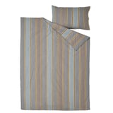 PIGGRÖR Duvet cover and pillowcase, multicolour/striped, 150x200/50x80 cm