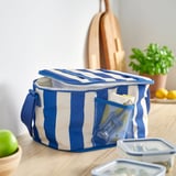 PILLERSTARR Cooling bag, patterned/blue, 38x22x26 cm