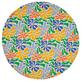 PILLERSTARR Tablecloth, multicolour round, 150 cm