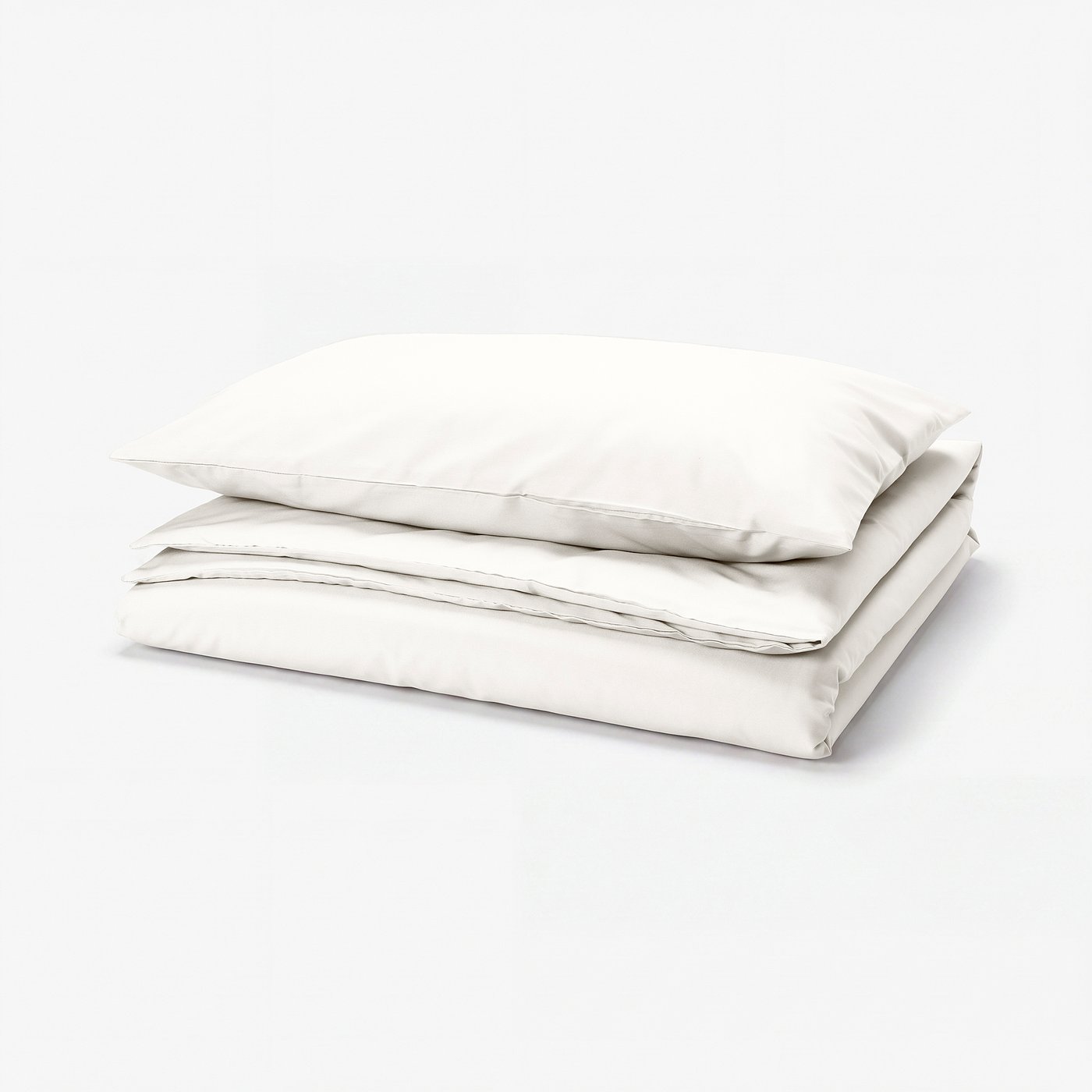 PILTANDVINGE Duvet cover and pillowcase, white, 150x200/50x80 cm