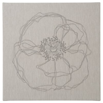 PJÄTTERYD Picture, flower doodle, 56x56 cm