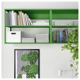 PLATSA Open shelving unit, green, 80x40x60 cm