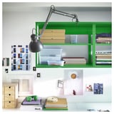 PLATSA Open shelving unit, green, 80x40x60 cm