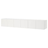 PLATSA Wall storage, white/Fonnes white, 240x42x40 cm